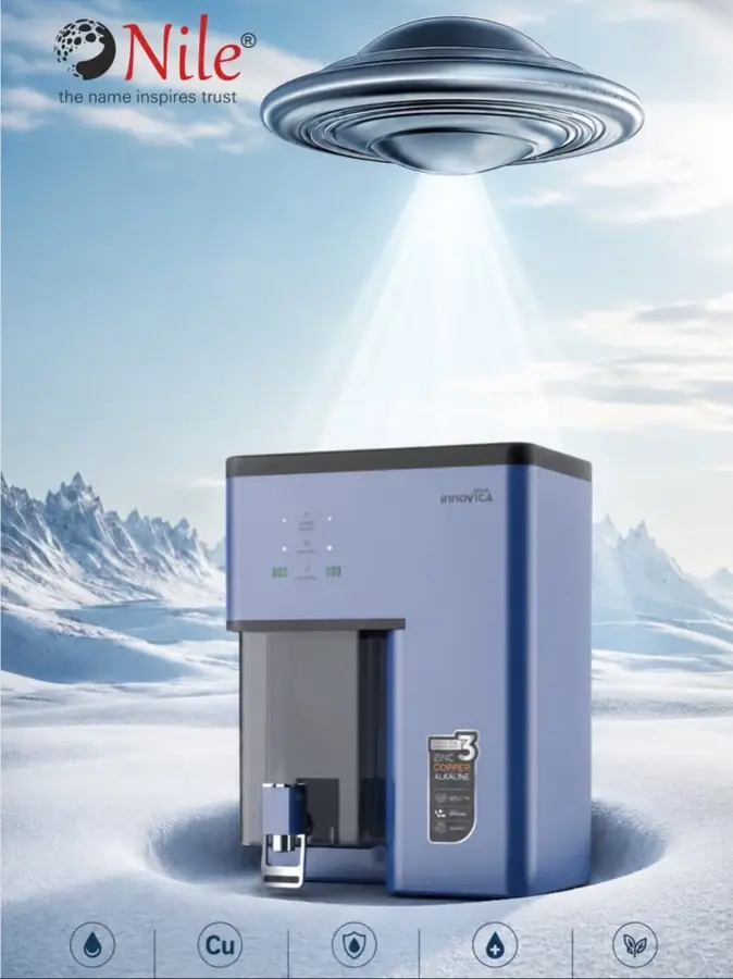 Aqua Innovica water purifier in blue by Nile